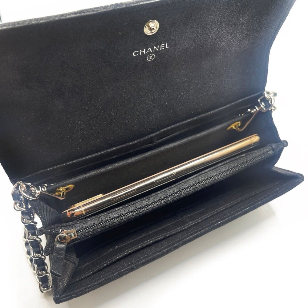 Chanel CC Wild Stitch Lambskin Wallet on Chain Shoulder Crossbody - Picture 8 of 10